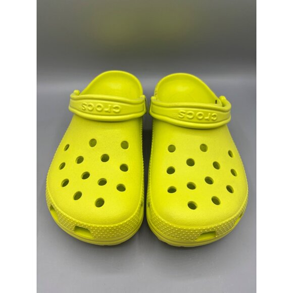 Crocs Bright Yellow Crocs Classic Clogs Size Womens 9 - Picture 2 of 4
